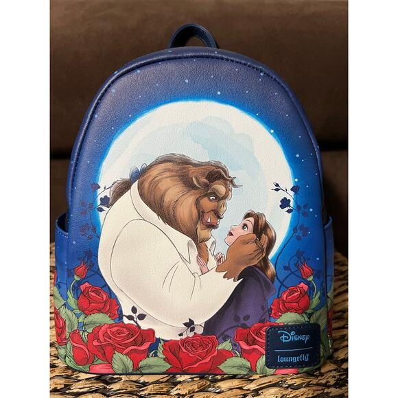 Loungefly Handbags - Loungefly Disney Beauty And The Beast Moonlight Gaze Mini Backpack